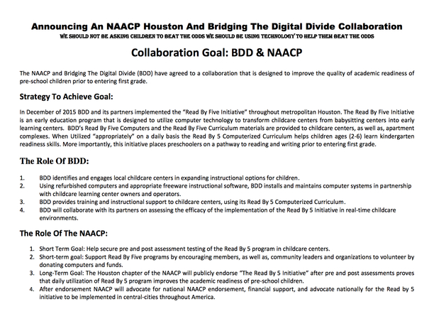 Education  NAACP and BDD collaboration 2